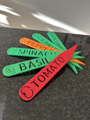 Garden Stakes – English, French, and German – new added