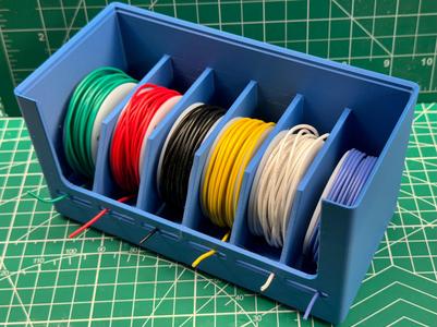 Gridfinity Wire Spool Holder/Dispenser