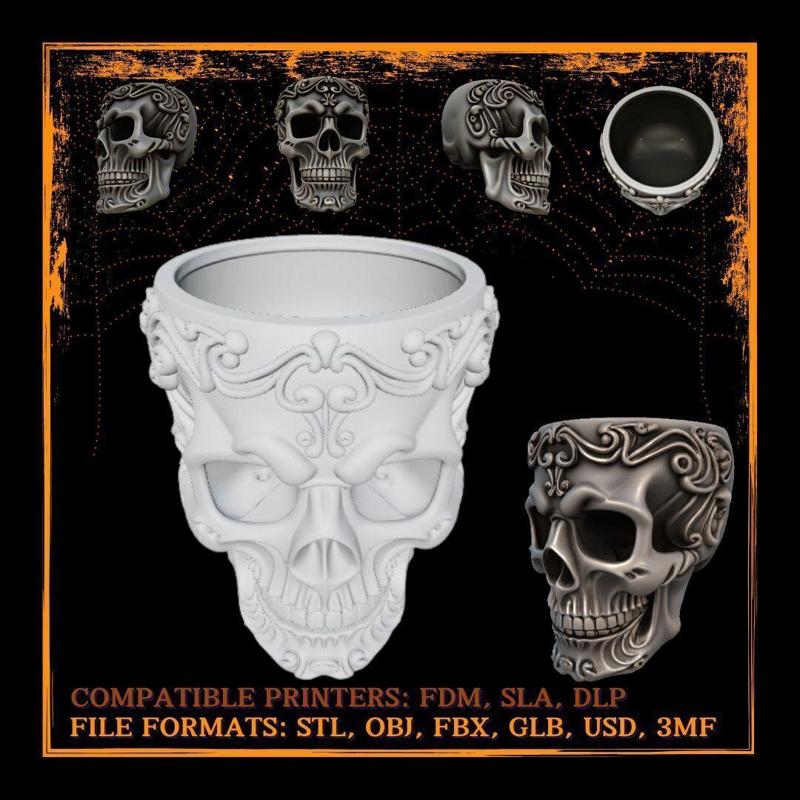 Gothic Ornamental Skull