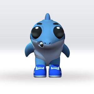 Baby Tralalero Tralala Italian Brainrot STL file 3D Model Fanart