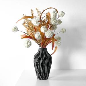 The Yano Vase, Modern and Unique Home Decor for Dried and Preserved Flower Arrangement  | STL File