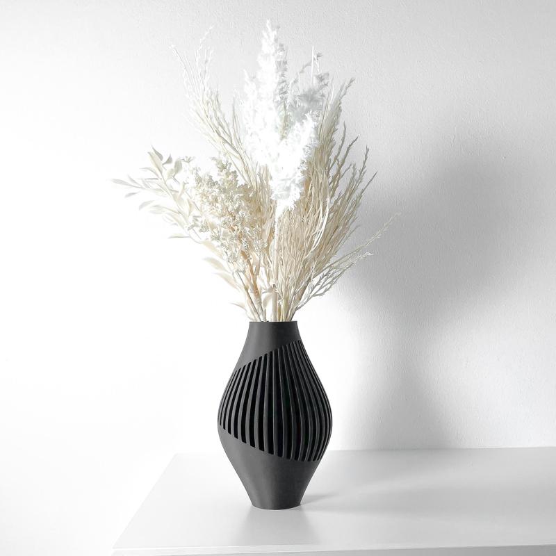 The Rinex Vase, Modern and Unique Home Decor for Dried and Preserved Flower Arrangement  | STL File