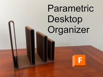 Parametric 3-Slot Desktop Organizer