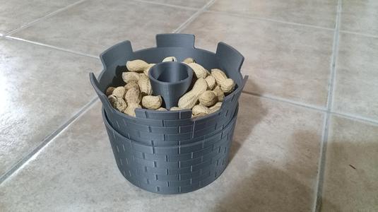 Pistachio or peanut Bowl Chess Tower model