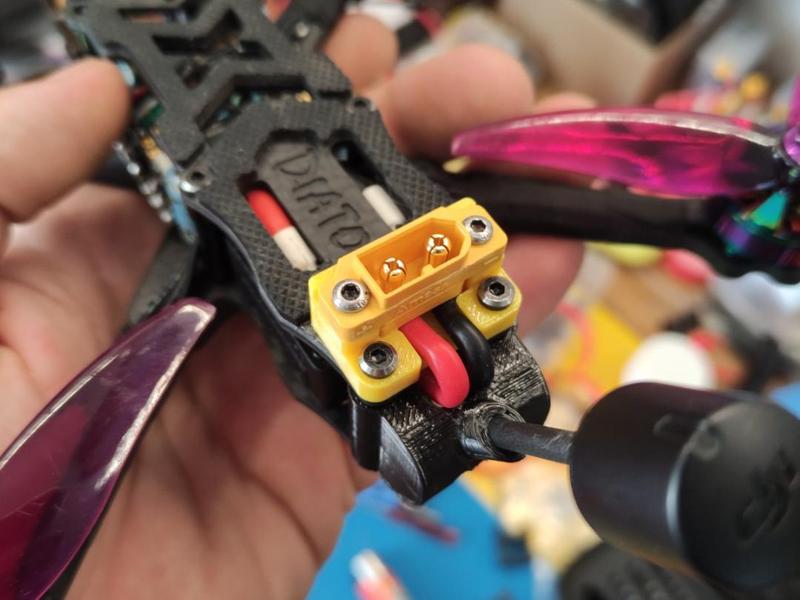 FPV drone XT60 holder