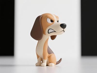 Angry Dog! Print in Place