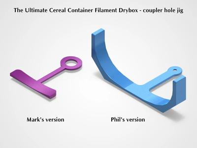 Ultimate Filament Drybox Coupler Hole Jig   