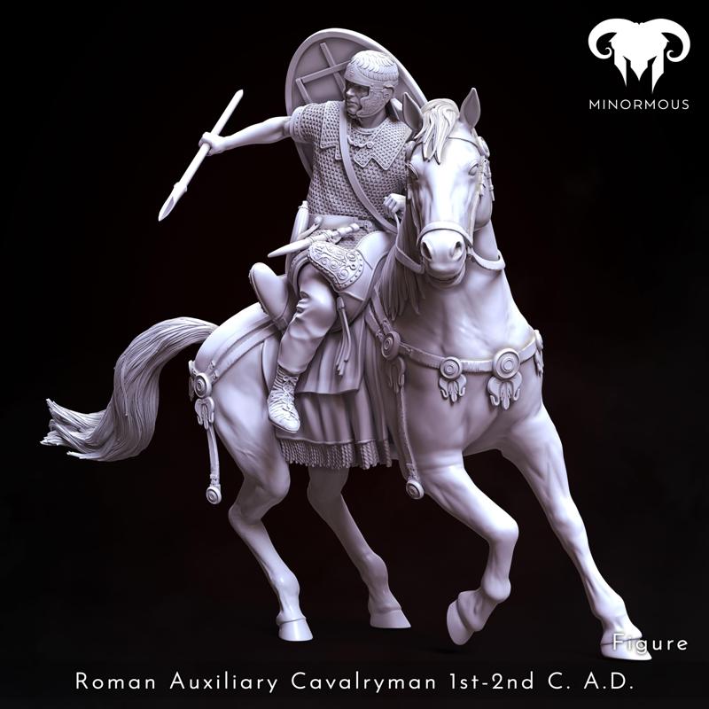 Figure & Horse – Roman Auxiliary Cavalryman 1st-2nd C. A.D. Riding with Rome!