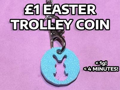£1 Easter Trolley Coin with Bunny (Pound Coin)