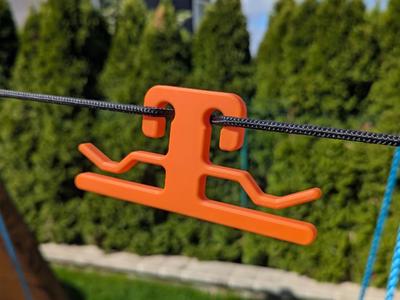 Rope shoe hook