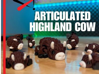 Articulated Highland Cow – A Moo-ving Print!