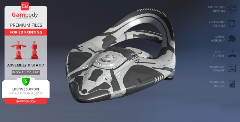 USS Orville 3D Printing Model | Assembly