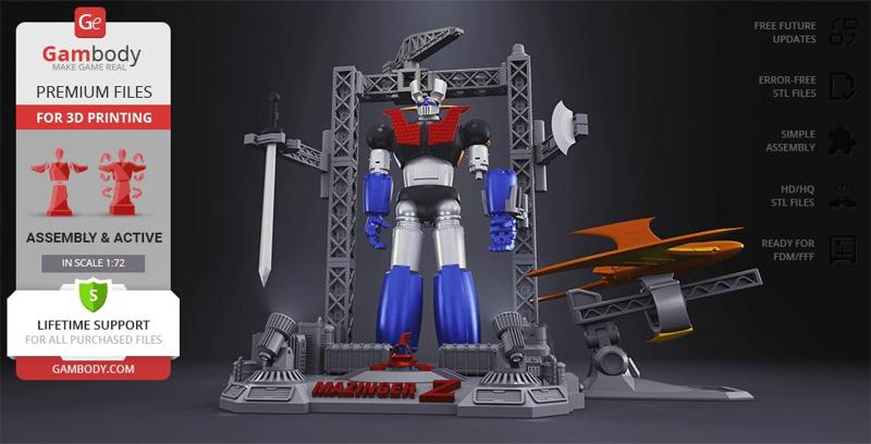 Mazinger Z – Supreme Edition 3D Printing Model | Assembly