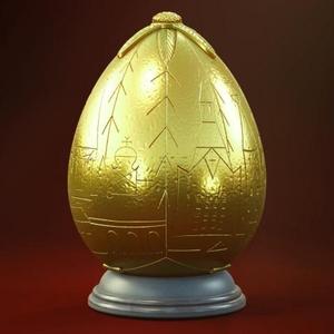 Golden Egg STL Files for 3D Printing | Assembly Model