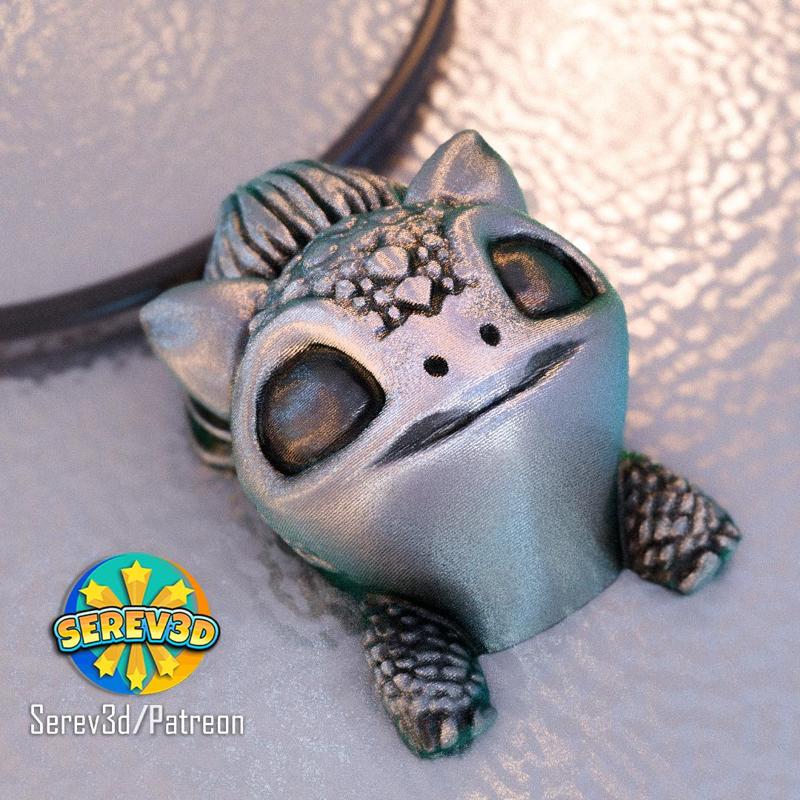 Bulbasaur – Pokemon Ring / Pendant / Keychain – 3D print STL and multicolor 3MF file