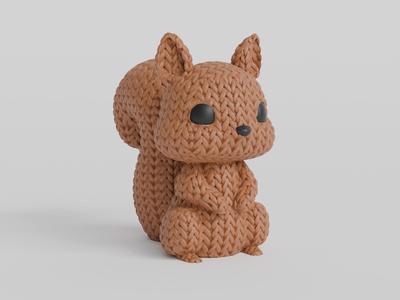 Knitted Squirrel