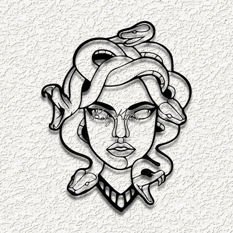 medusa snakes serpent g WALL ART HOME DECORss.stl