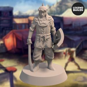 Empire of Jagrad Soldier with Sword – Pose 1 – 3D printable miniature – STL file