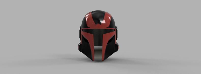 The Sith Hunter: Custom made Mandalorian Helmet STL File (3D Print File)