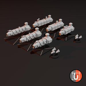 Freighter Class Space Ships for Grimdark Future: Warfleets