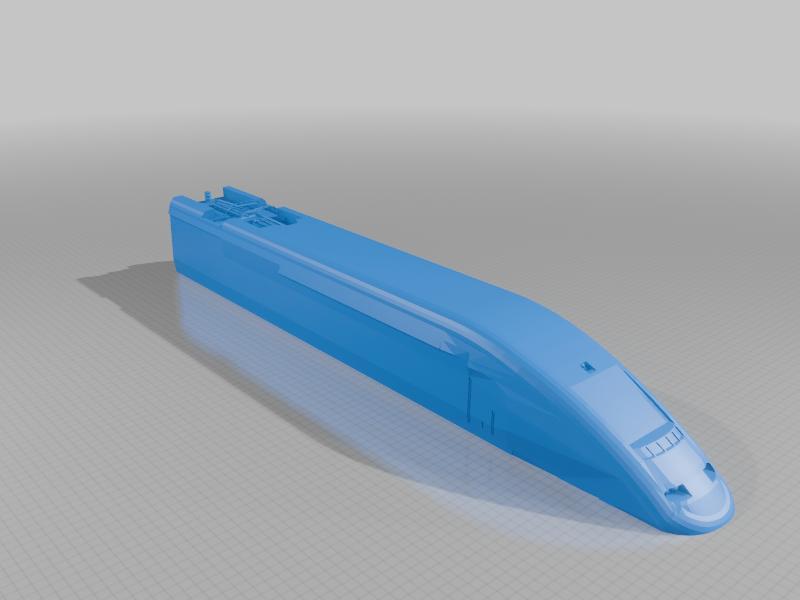 Maquette TGV POS/Thalys PBKA en kit à monter et à exposer toutes échelles