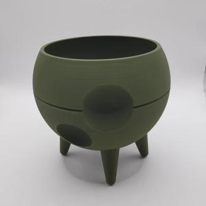 Spaced-Out Mid Century Plant Pot “We Landed”