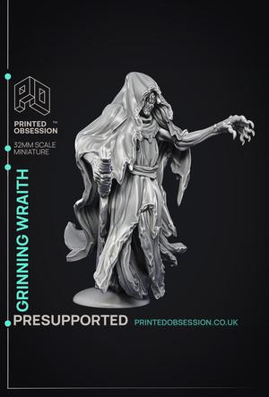 The Grinning Wraith – Ghost Knight – PRESUPPORTED – Illustrated and Stats – 32mm scale