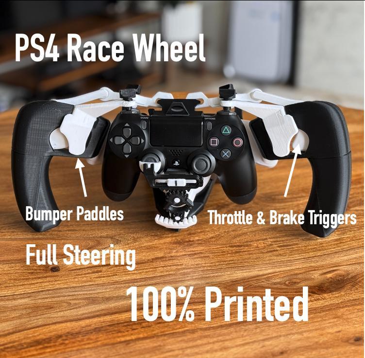 PS4 Controller Racing Wheel 100% 3D printed – TEST FIT