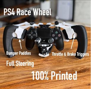 PS4 Controller Racing Wheel 100% 3D printed – TEST FIT