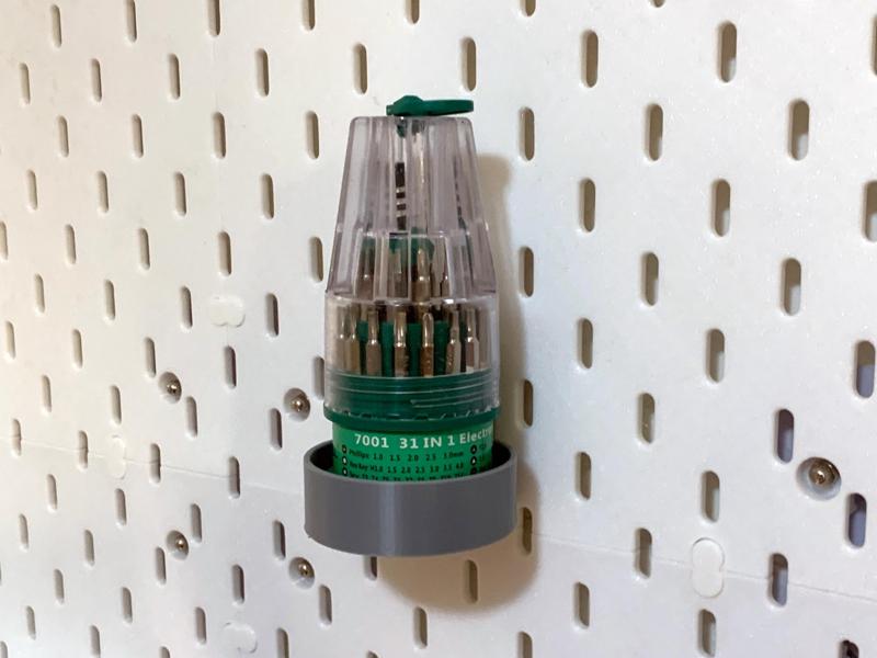 Screwdriver Set Pegboard Shelf φ58*20