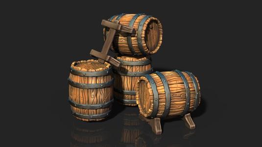 Barrel Vintage Stylized High Quality – Stand Base For Miniature Figures – Pencil Holder – Vase – Mug