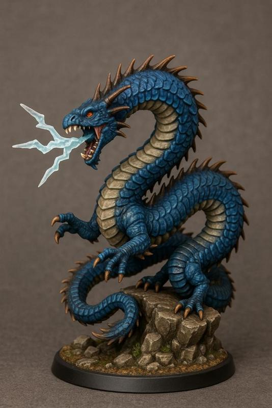 Lightning Dragon Miniature