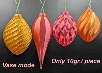 Christmas ornaments (vase mode)