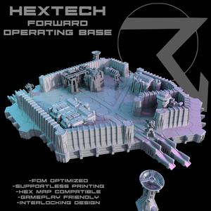 HEXTECH – Forward Operating Base (Battletech Compatible Hex Terrain)