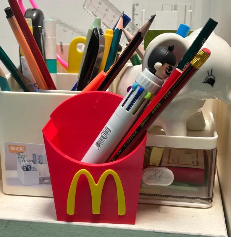 McDonald’s Fries Box – Toothbrush Holder – Pen Holder – No Supports – No Multicolor