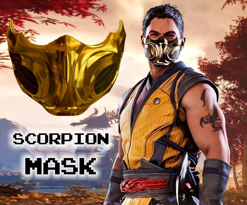 SCORPION MASK MORTAL KOMBAT 1