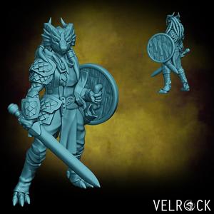Dragonfolk Soldier/City Guard 9 (Female) (PRESUPPORTED)