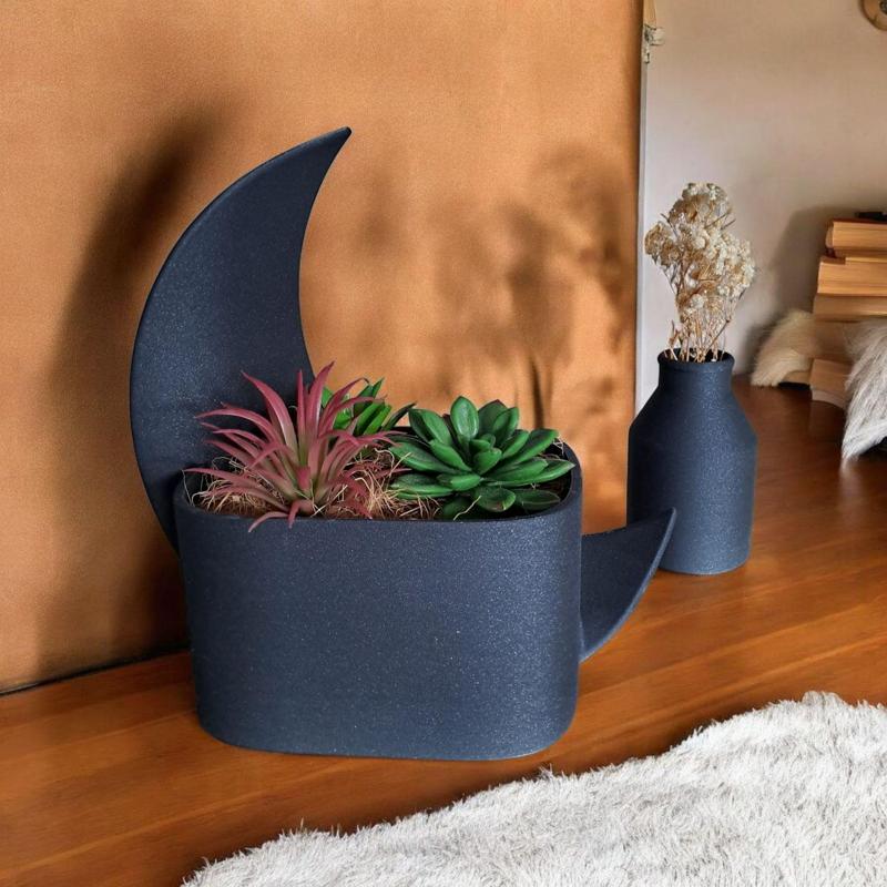 Crescent Decorative Object, Planter & Vase, Vessel