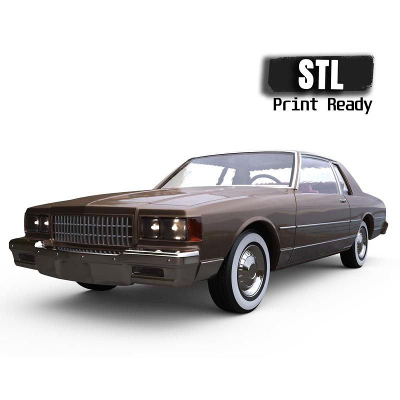 Third gen chevy Caprice Classic 2 Door stl model car parts