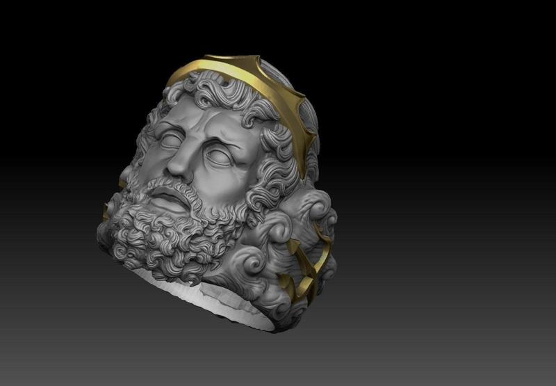 poseidon ring  greek  god