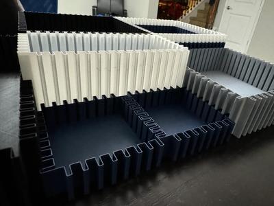 Interlocking Vase Modular Storage Bin for Ikea Alex drawers (1 modules x 2 modules x 3 high)