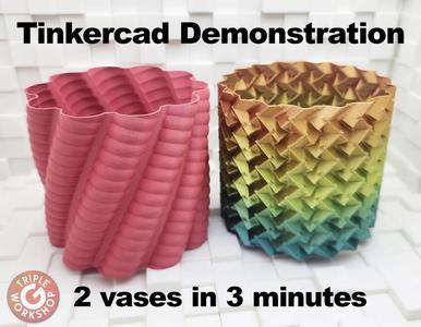 How to Make Spiral Vases – Tinkercad Demonstration