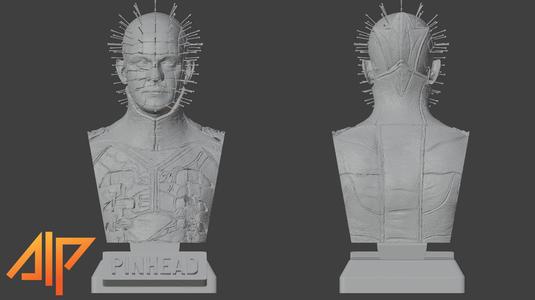 PINHEAD ULTRA-DETAILED PRE-SUPPORTED BUST 3D MODEL