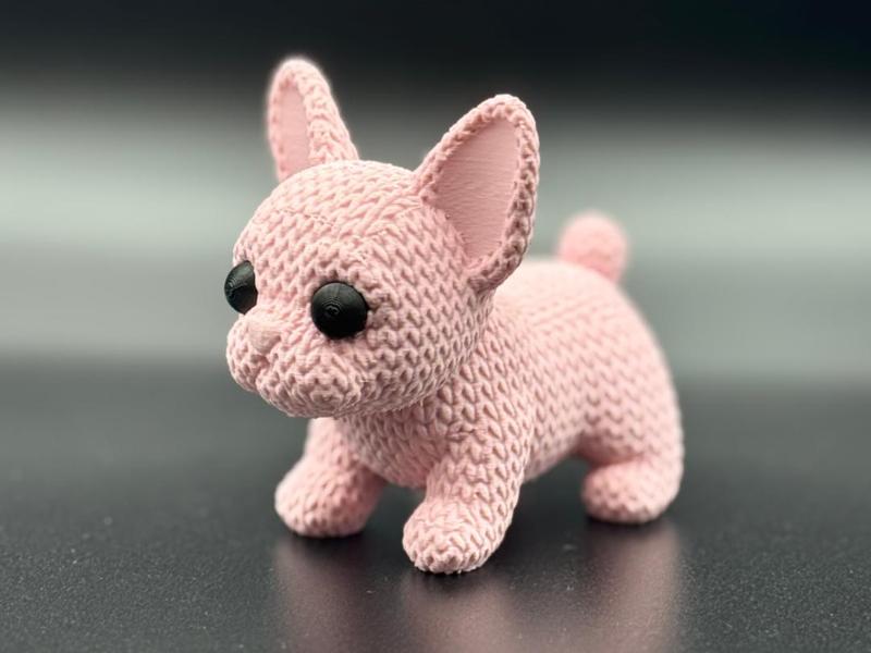 Cute Knitted French Bulldog Puppy