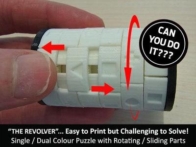 The “Revolver” – One Colour Print version of this Challenging Revolving Puzzle