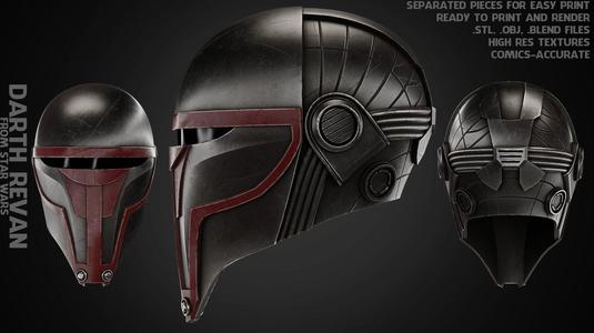 Star Wars Darth Revan Helmet for Cosplay