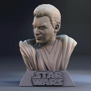 Obi-Wan Kenobi Bust 3D Printing Figurine | Assembly