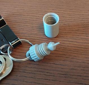 Middle Finger Keychain Pill Bottle