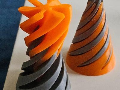 Fidget spiral cone
