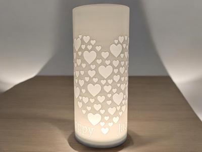heart light with customisable names